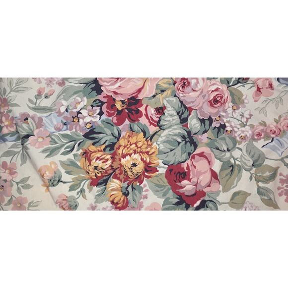 VTG Ralph Lauren Allison Twin Fitted Sheet USA Floral Cottagecore Shabby Chic - Picture 1 of 5